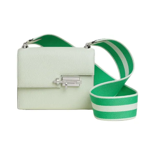 HERMES Verrou Mysore Chevro Сумка через плечо Мини Женский Пузырьковый зеленый