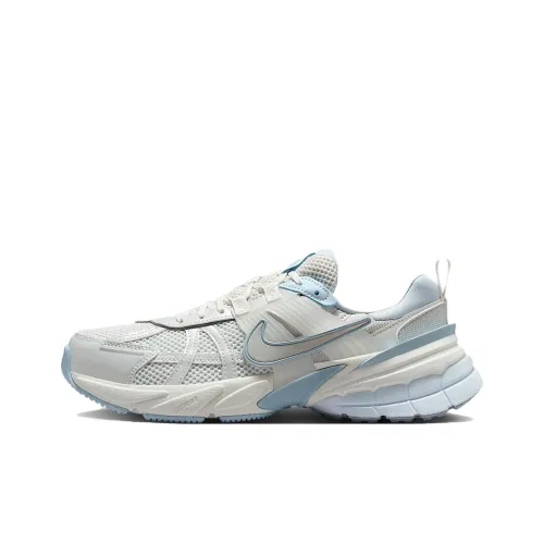 Nike V2K Run Slip-resistant Low Top Casual Беговые кроссовки Женские Белый Серый