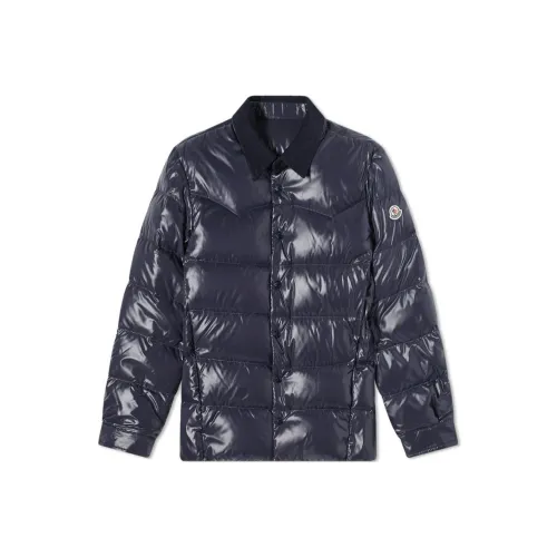 MONCLER FW21 Пуховик Мужской Темно-синий