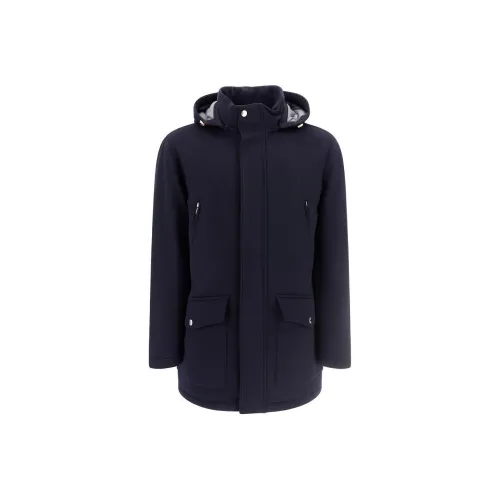 BRUNELLO CUCINELLI Пальто Мужское Темно-синий