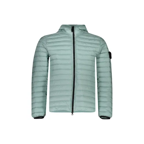 STONE ISLAND SS23 Пуховик Пальто Мужской Синий Зеленый