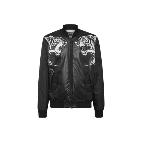 PLEIN SPORT Мужские черные куртки