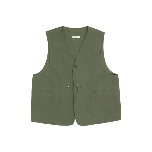 Engineered Garments Collaboration Оливковый/OLVIE Мужские жилеты