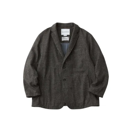 White Mountaineering FW24 WINDSTOPPER GLEN Куртки и пальто Мужской Угольный серый