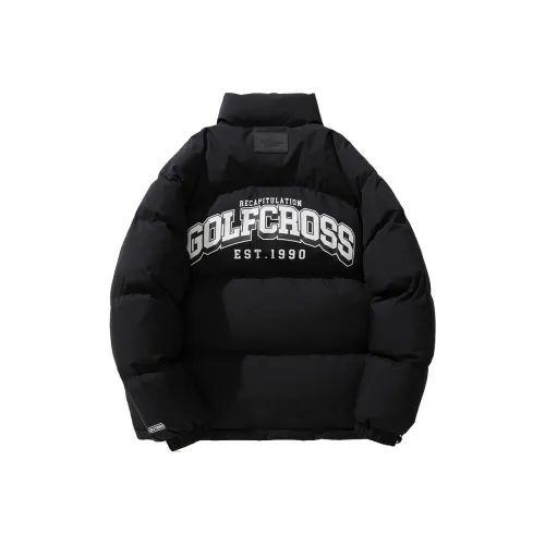 GOLFCROSS Пуховая куртка Куртка Унисекс Черный Белый