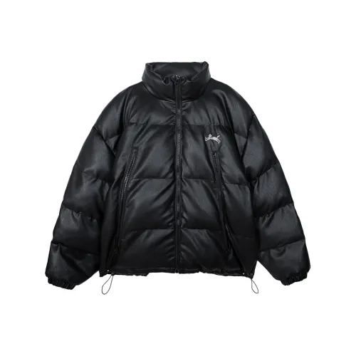 LOOKUN Черный унисекс объемные куртки (пуфы)