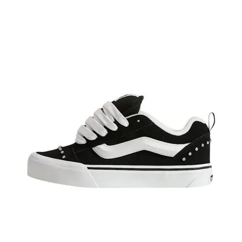 Vans Knu Skool Скейтборд Кроссовки Низкие Черные/Белые Женские