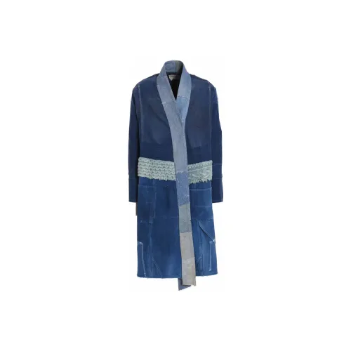 GREG LAUREN Blue Men's Coat GREG LAUREN Синий Мужской Пальто