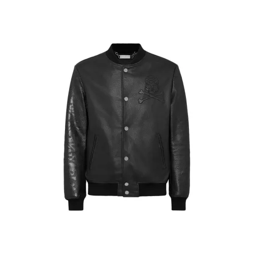 PHILIPP PLEIN Мужские черные куртки