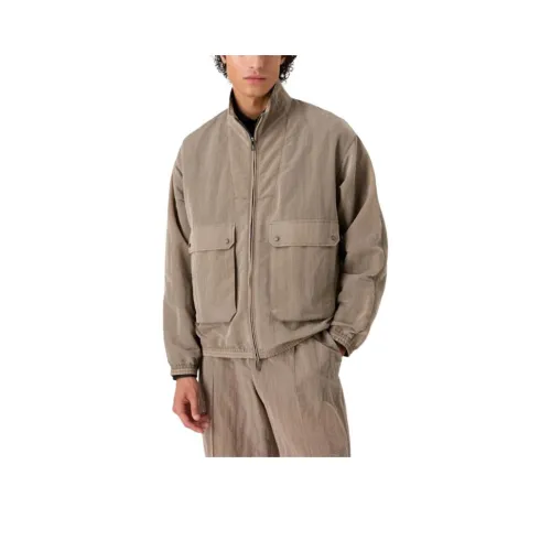 EMPORIO ARMANI SS23 Куртки и Пальто Мужской Коричневый