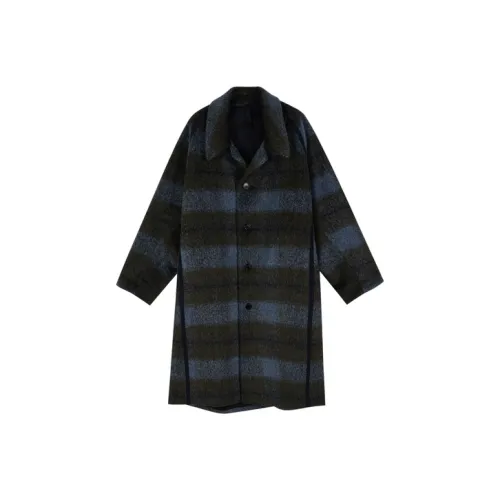 CROQUIS 489 Синий и Зеленый Комплект Унисекс Пальто