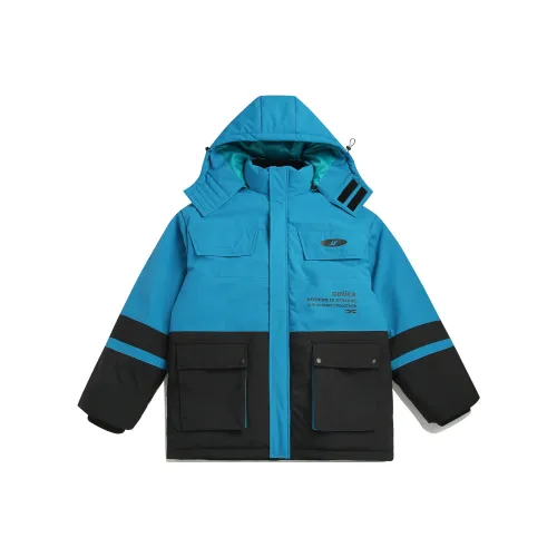 Guuka Синий Зеленый Мужской Пуховик