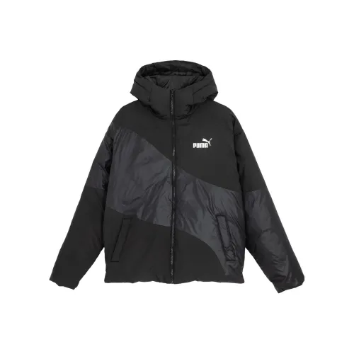 PUMA IG Кошка С капюшоном Down Puffer Куртка Пуховик Мужской Черный