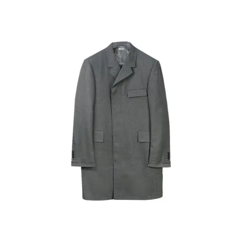 THOM BROWNE Серый Мужской Пальто