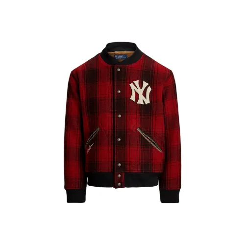 Polo Ralph Lauren x MLB FW24 Куртки и Пальто Мужской Черный Красный
