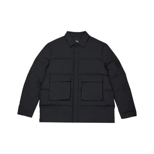 LI NING 1990 Commuter Series Пуховик Мужской Черный