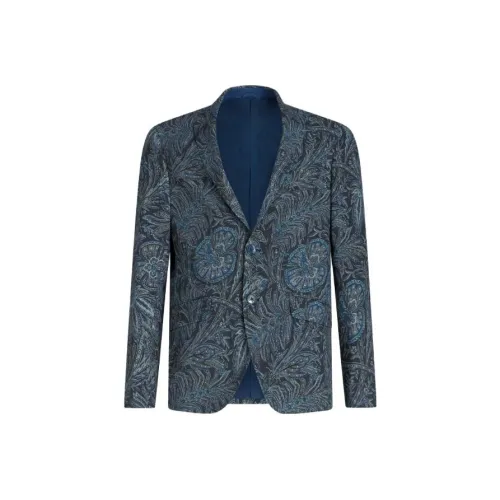ETRO Мужские Синие Куртки