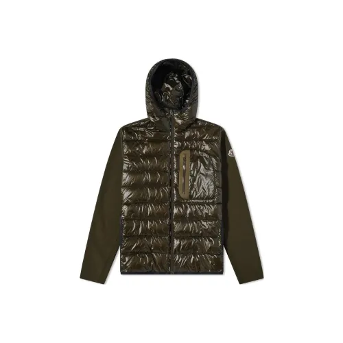 MONCLER Зеленый Мужской Пуховик