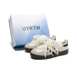 Бежевый, двойной шнурок (улучшенный бант)