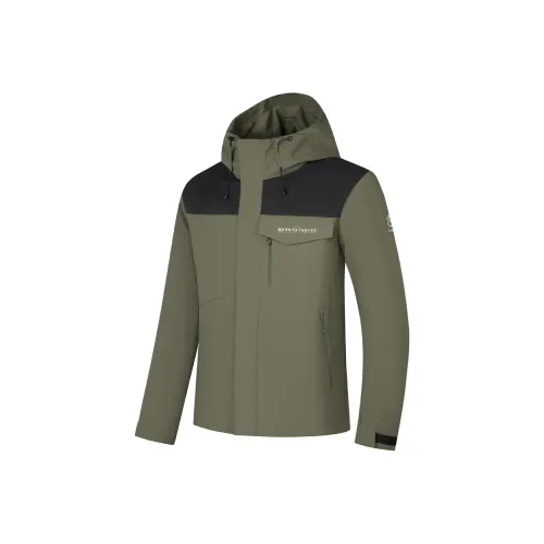 QIAODAN Mountain God Series Водонепроницаемый и Ветрозащитный Ветровка Мужской Халцедон Зеленый