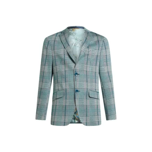 ETRO FW24 Бизнес-костюм Мужской Светло-Синий