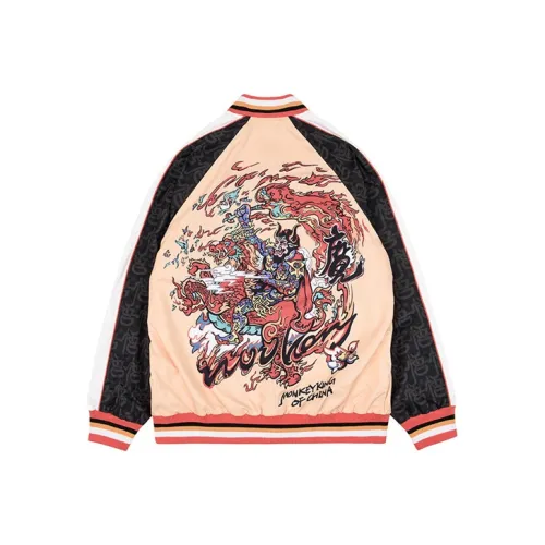 WOOKONG Бейсбольная куртка Унисекс Корица