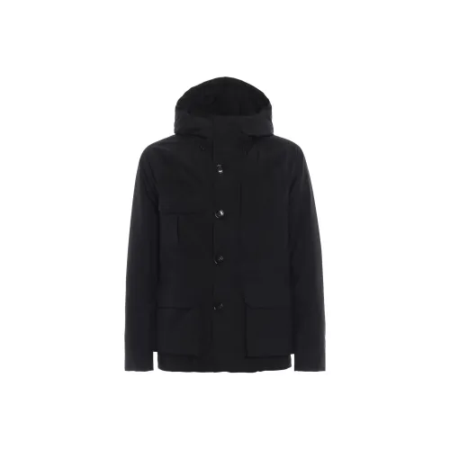 WOOLRICH Черный Мужской Пуховик