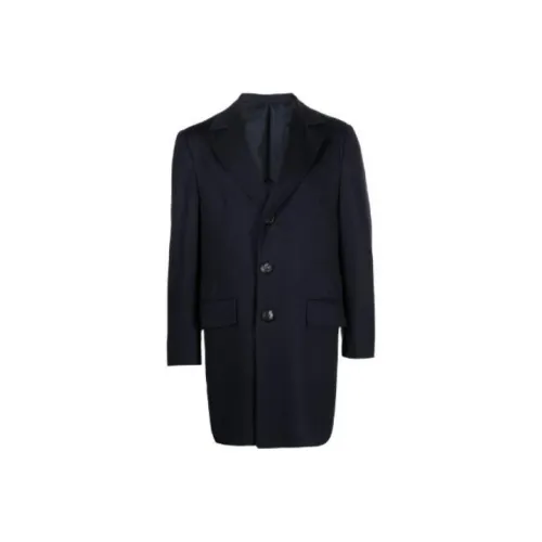 KITON Мужское черное пальто