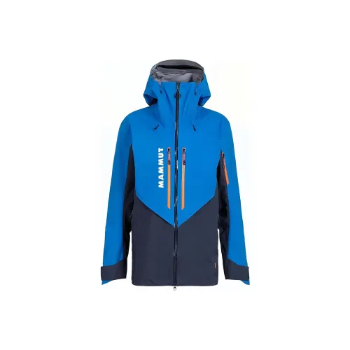 MAMMUT La Liste Водонепроницаемый Ветрозащитный And Дышащий Ветровка Мужской Ледяной Океанский синий