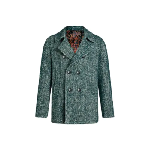 ETRO Зеленое Мужское Пальто