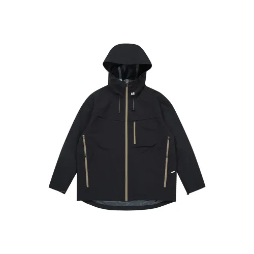 SET FUNS Весенний и Осенний Outdoor Стиль Куртка Логотип Бренда Мужская Угольный Черный