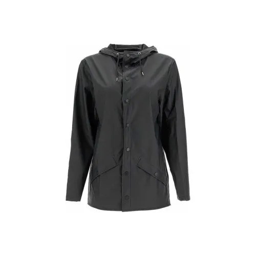 Rains Куртки и Пальто Унисекс Черный