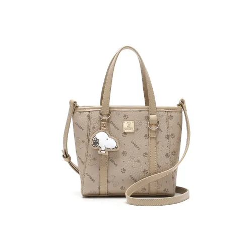 SNOOPY PVC PU (полиуретан) Сумка через плечо Стандартная Женская Бежевая Абрикосовая