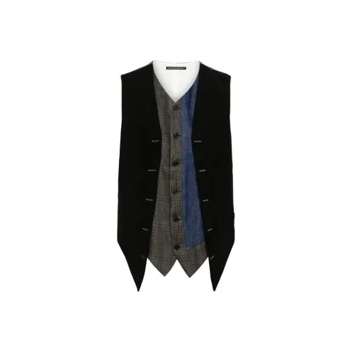 Yohji Yamamoto Pour Homme Мужские жилеты черного цвета