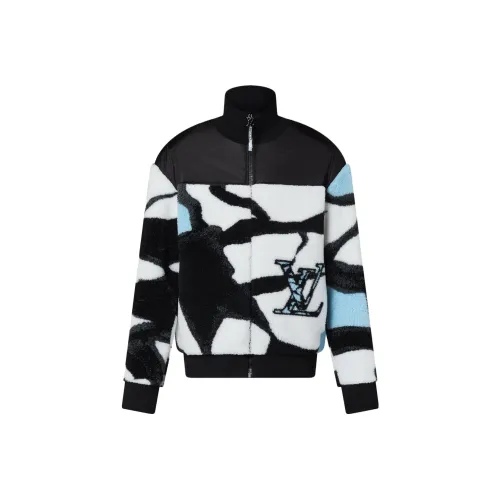 LOUIS VUITTON FW23 Velvet Feel Coat Men's Black