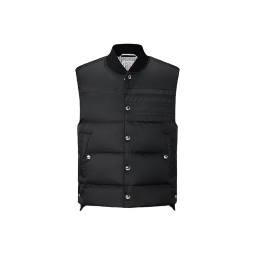 THOM BROWNE Мужские черные жилеты
