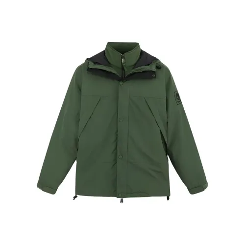 Timberland City Outdoor Водонепроницаемый и Ветрозащитный для сохранения тепла Ветровка Мужской Черный Лесной Зеленый