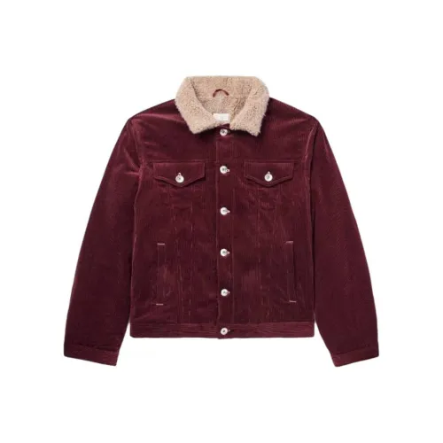 BRUNELLO CUCINELLI Мужские бургундские куртки