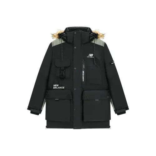 New Balance совместный пуховик зимний унисекс черный