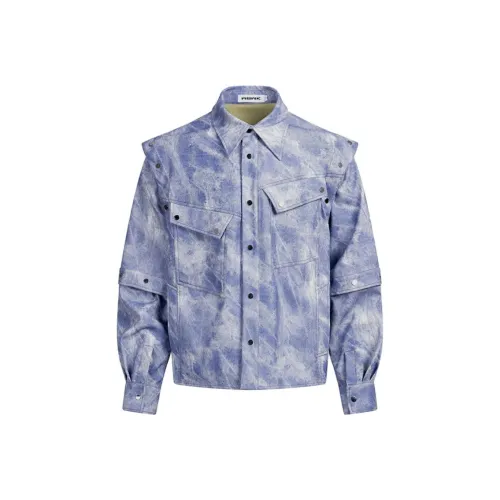 WBWK Tie Dye Синий Мужские Куртки