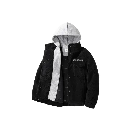 DoraemonA Velvet Feel Coat Unisex ДораэмонA Вельвет Feel Пальто Унисекс