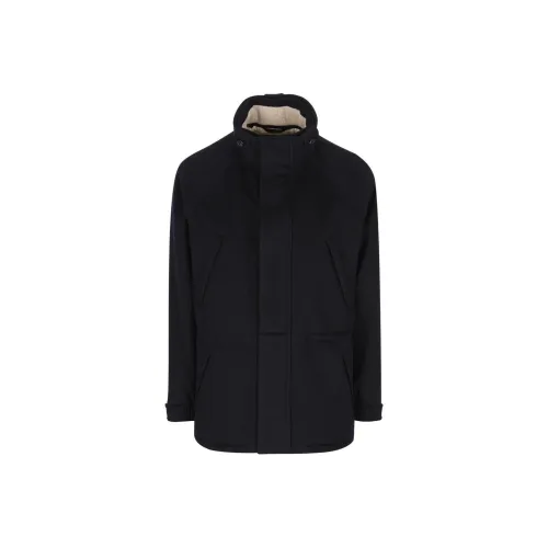 Loro Piana Темно-синие мужские куртки