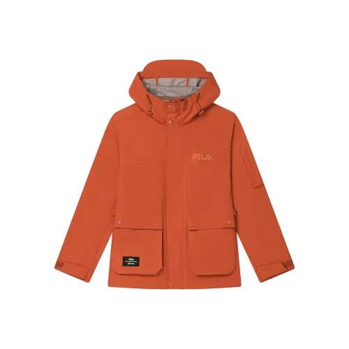 FILA Ветровка Мужская Светлая Ржаво-Красная