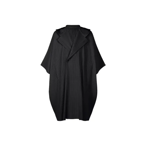 ISSEY MIYAKE Ежемесячный Цвет Январь Пальто Мужской Черный