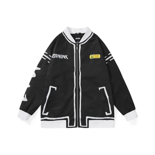 GENANX Loose Fit Baseball Jacket Unisex GENANX Свободный крой Бейсбольная куртка Унисекс