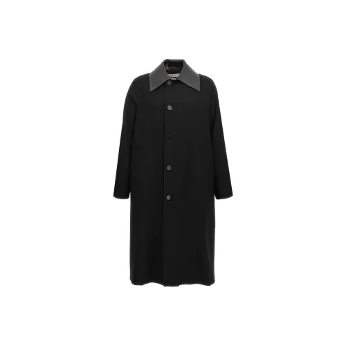 JIL SANDER Мужское черное пальто