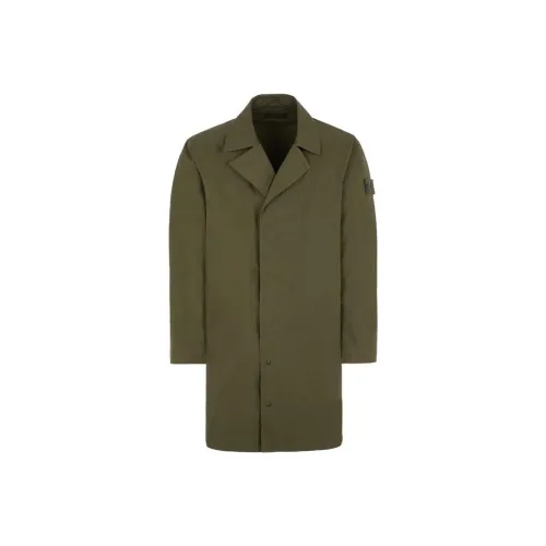 STONE ISLAND STONE ISLAND SS23 GHOST PIECES Collection Пальто Мужское Армейский зеленый