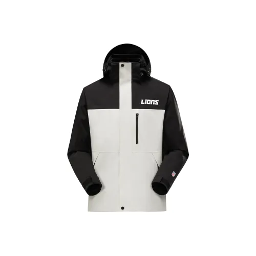 NFL Водонепроницаемый и Ветрозащитный Ветровка Унисекс Белый Черный и Белый