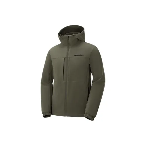 SALOMON Темный хаки C27201 Мужские Куртки