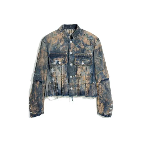 FACEON LAB Грязь Denim Мужские Джинсовые Куртки
